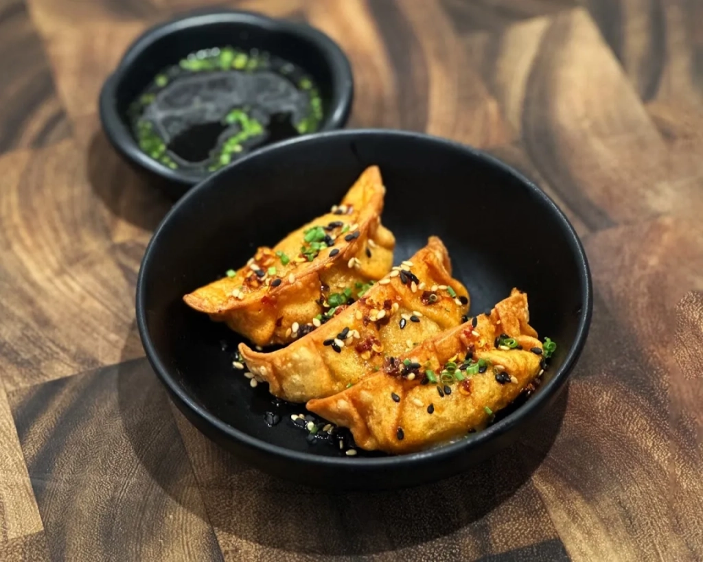 The Fusion Delight: Deep Fried Chicken and Shiitake Gyoza